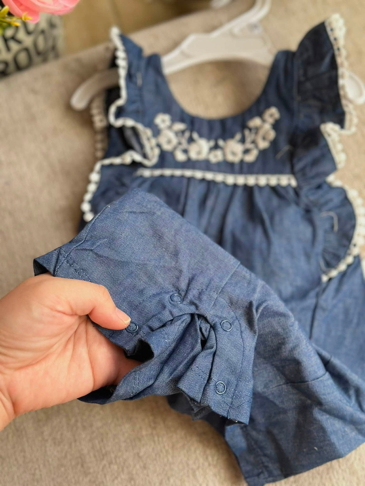 RZ Denim Jumpsuit with Bag and Hairclip