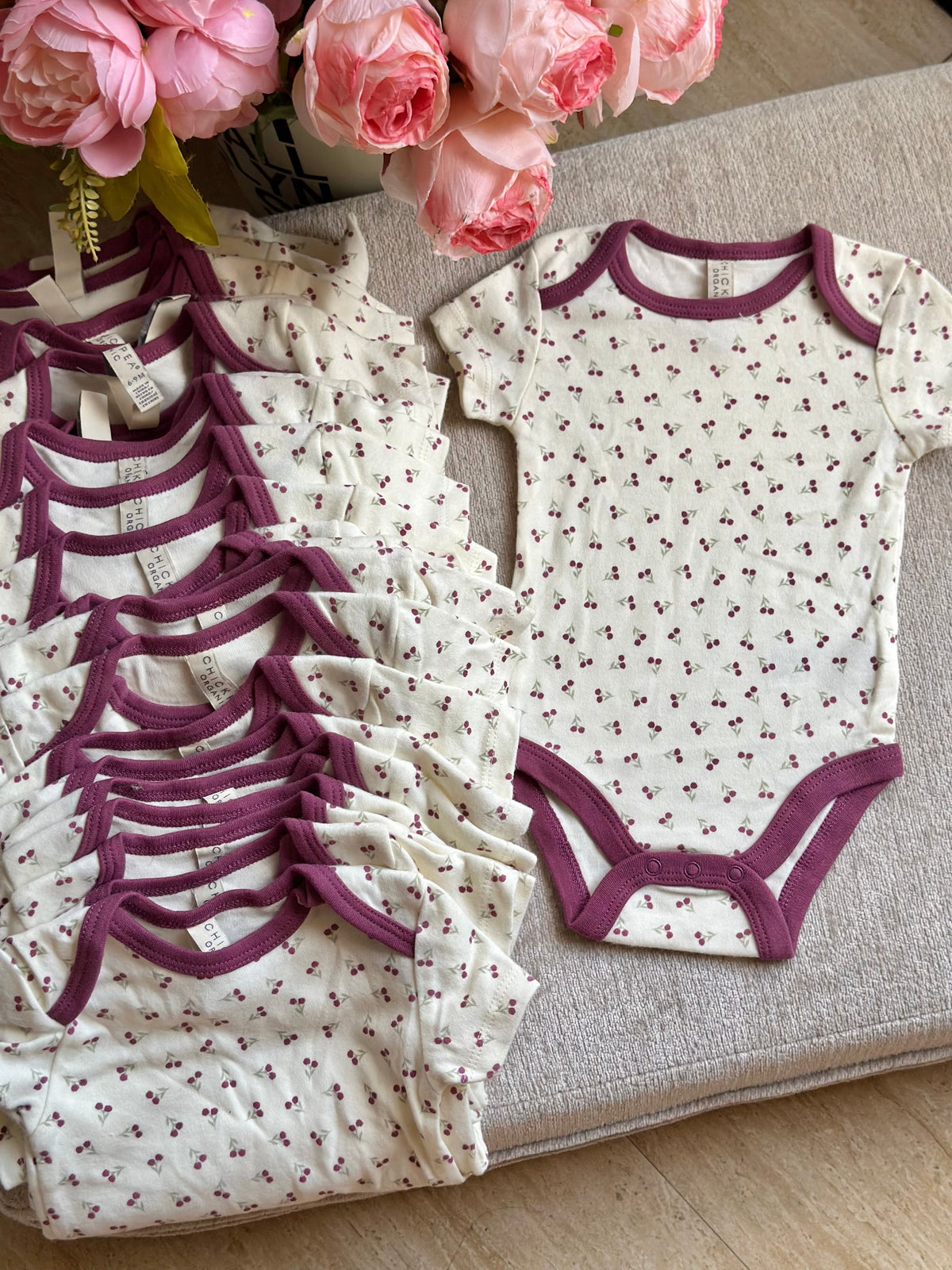 Chickpea Cherry Onesie