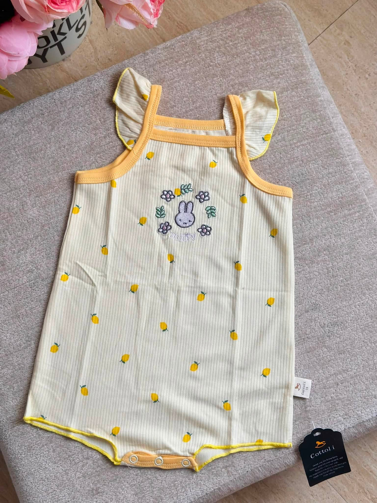 Cottoli Romper "Yellow Miffy"