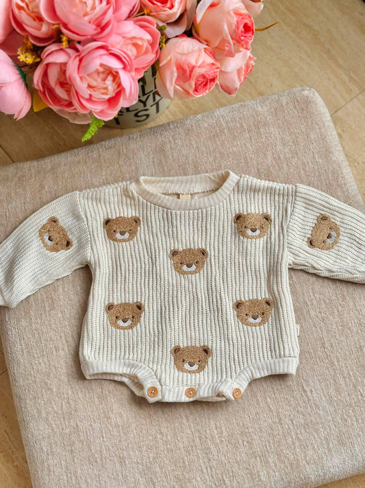 Bear Cardigan Romper