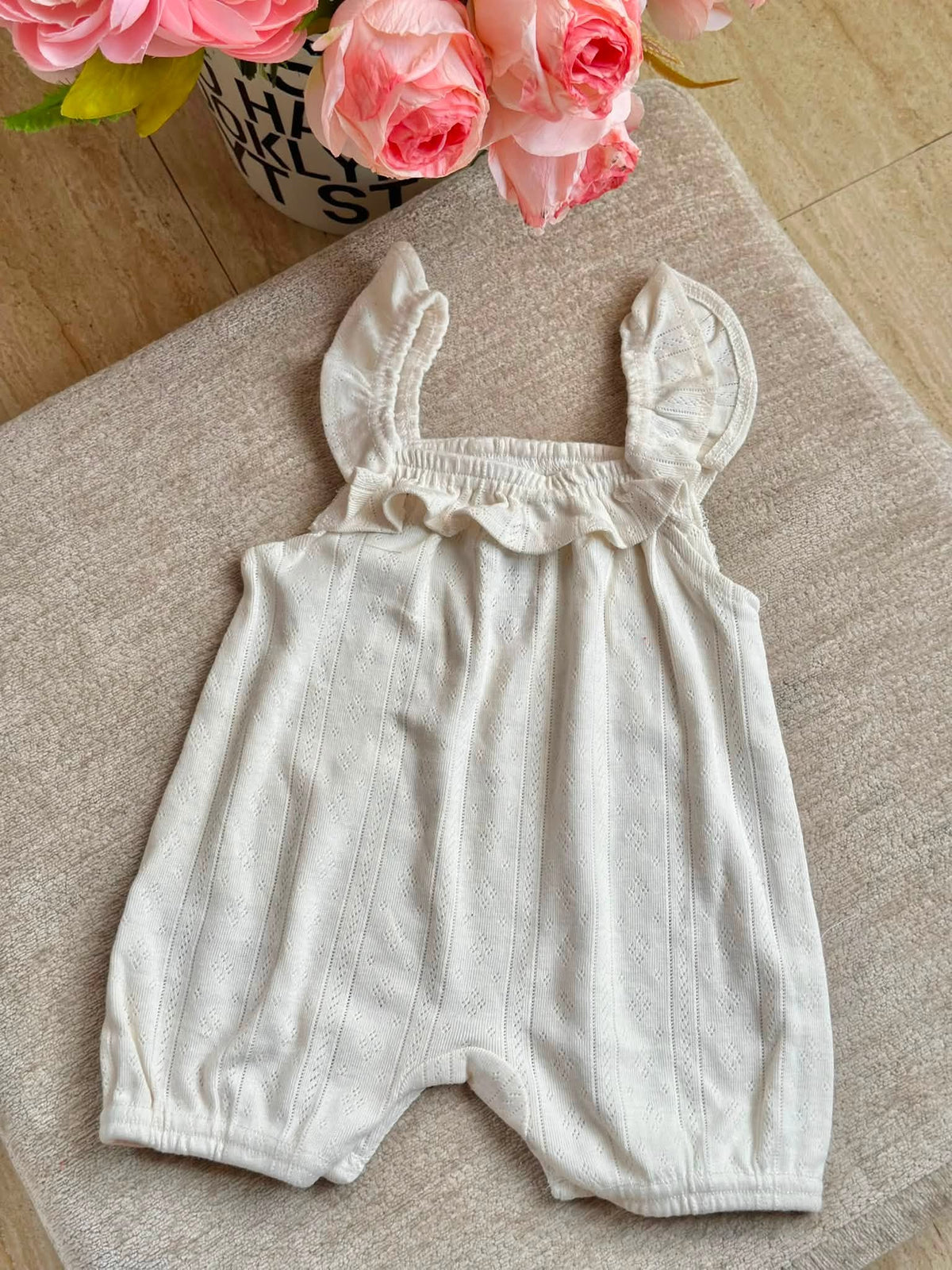 Plain White Romper