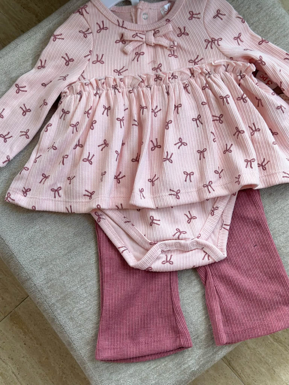 Long Sleeves Onesie Dress with Pants