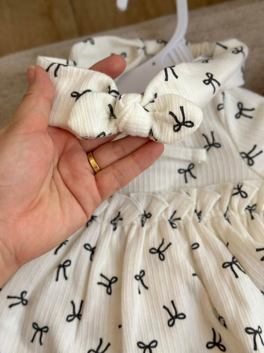Long Sleeves Onesie Dress with Pants