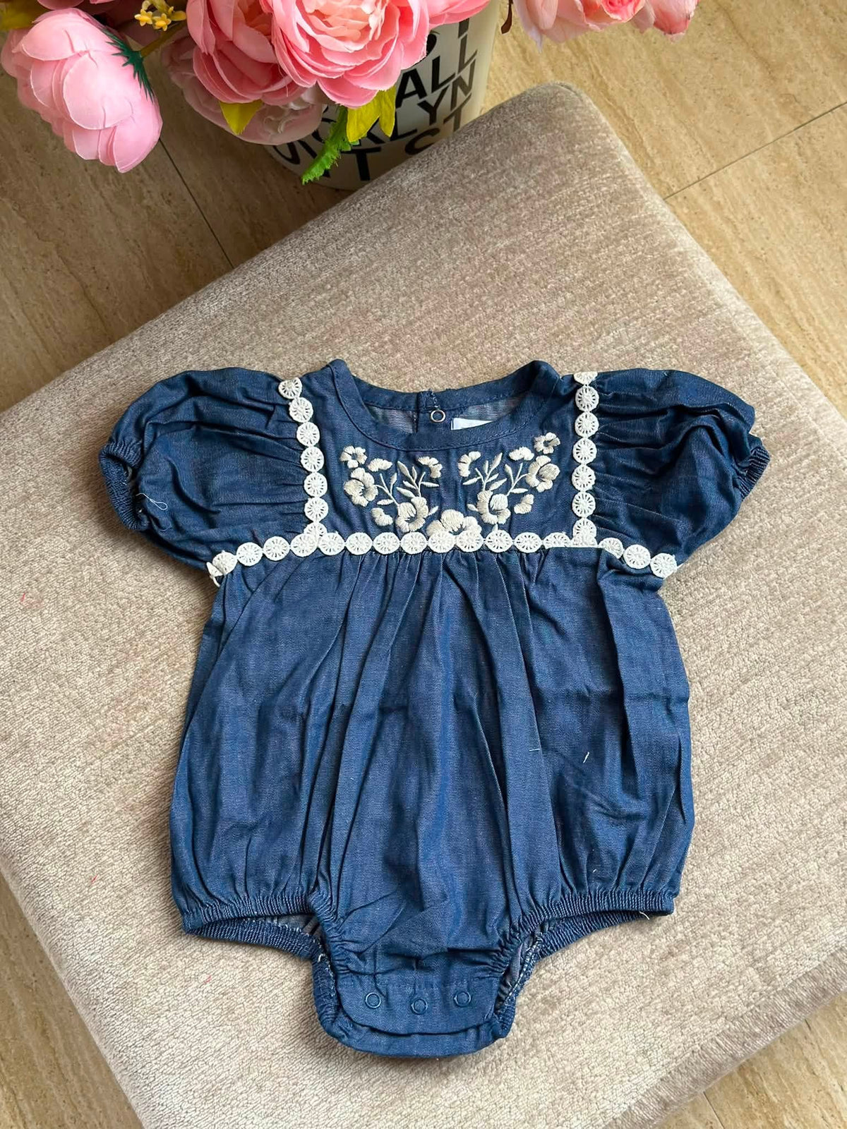 Denim Blue Romper