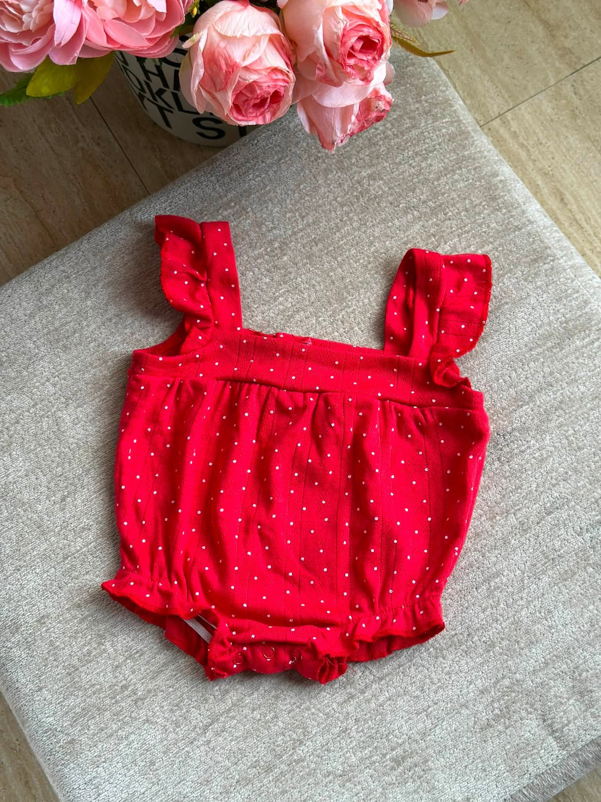Red Polka Dots Romper