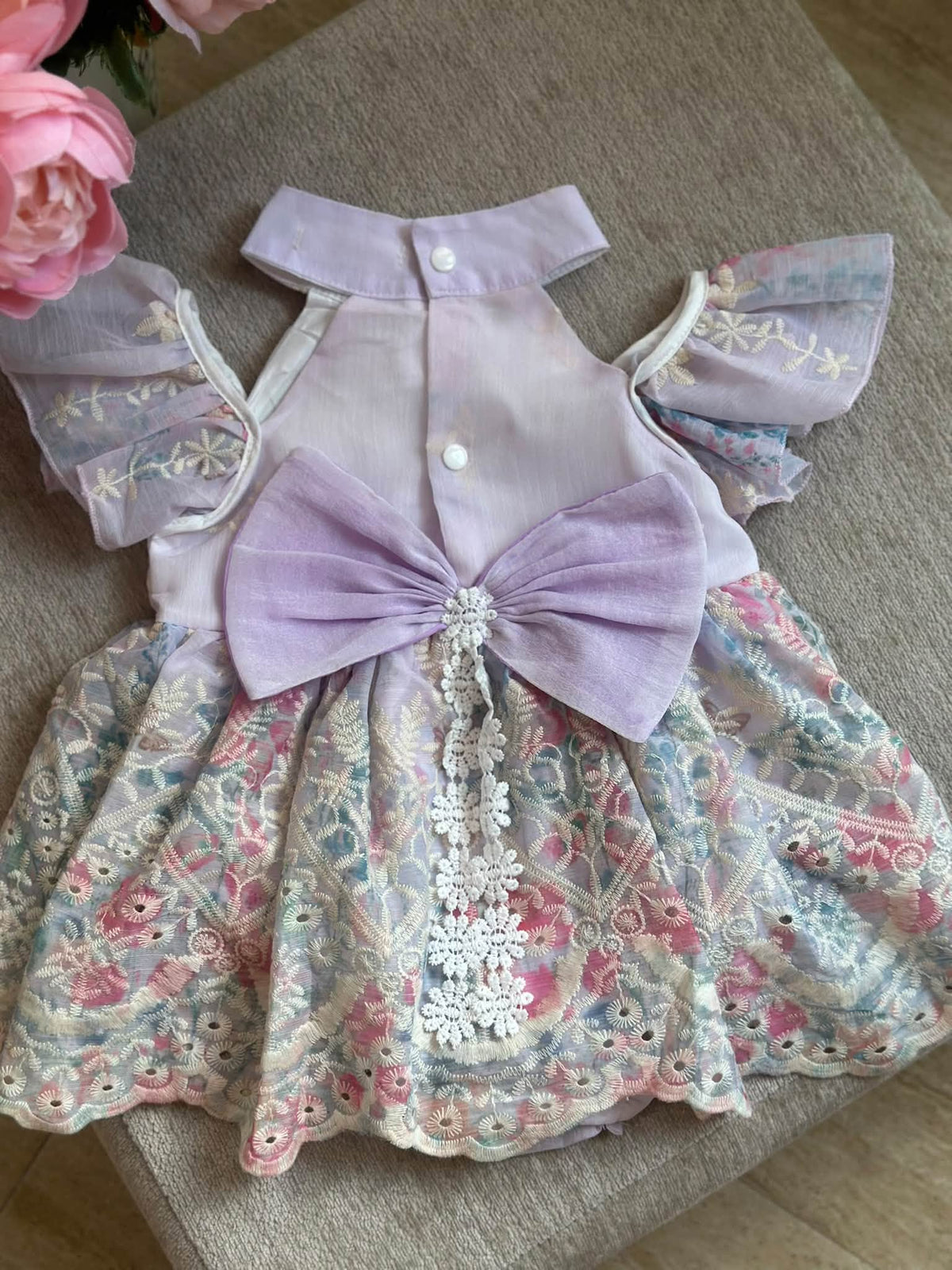 Purple Romper Dress