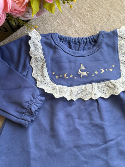 Cottoli Blouse -Dark Blue