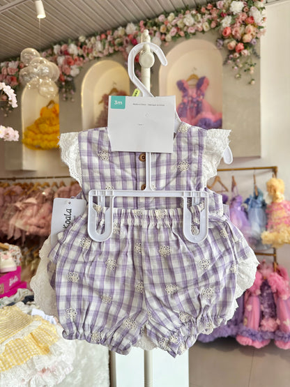 Gingham Summer Set Violet