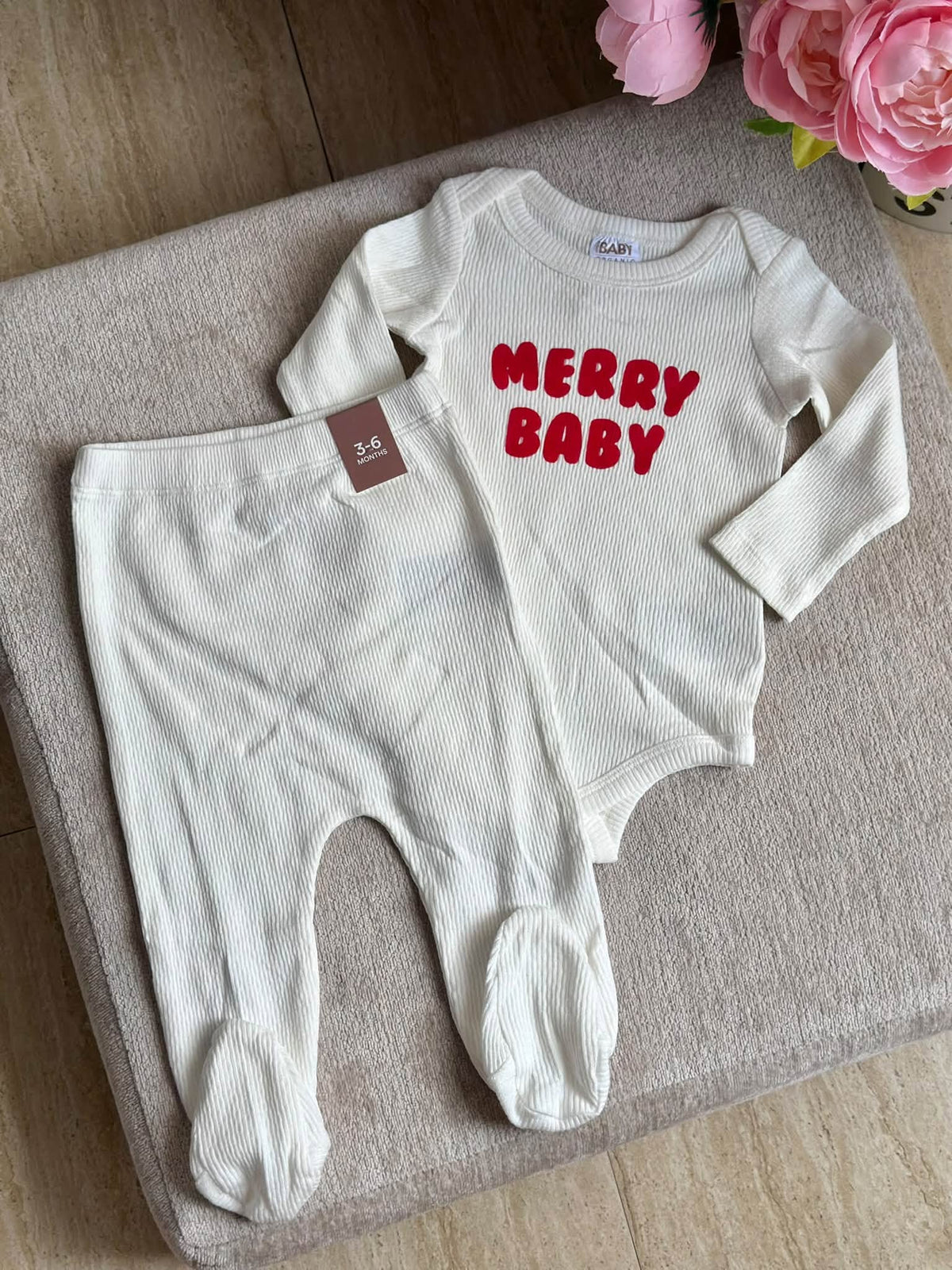 Cotton on Onesie Set with Footed Pants