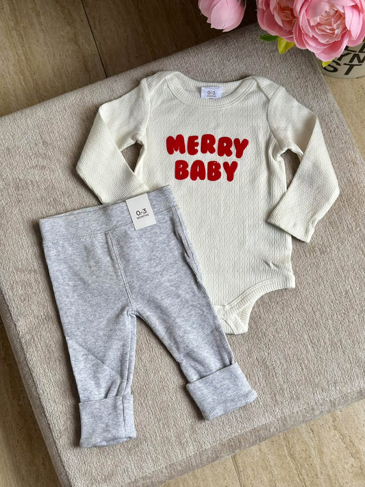 Cotton on Onesie Set with Footed Pants