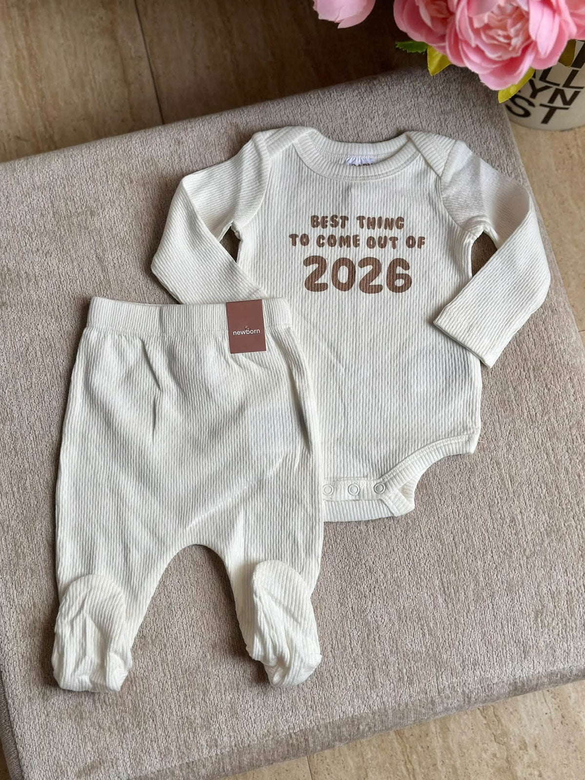 Cotton on Onesie Set with Footed Pants