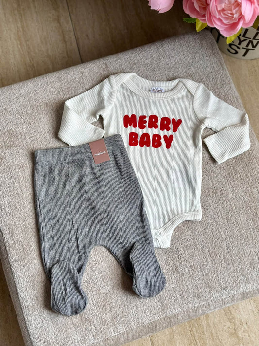Cotton on Onesie Set with Footed Pants