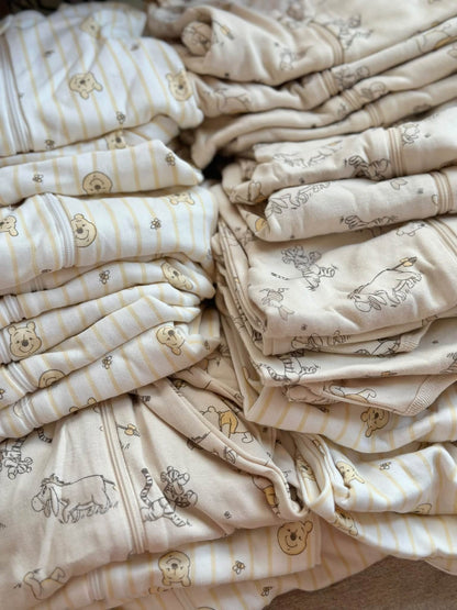Disney Footed Frogsuits in Beige