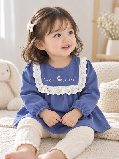 Cottoli Blouse -Dark Blue