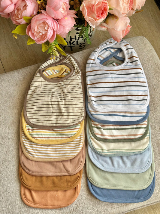 B3 Infant Bibs - Stripes and Plain