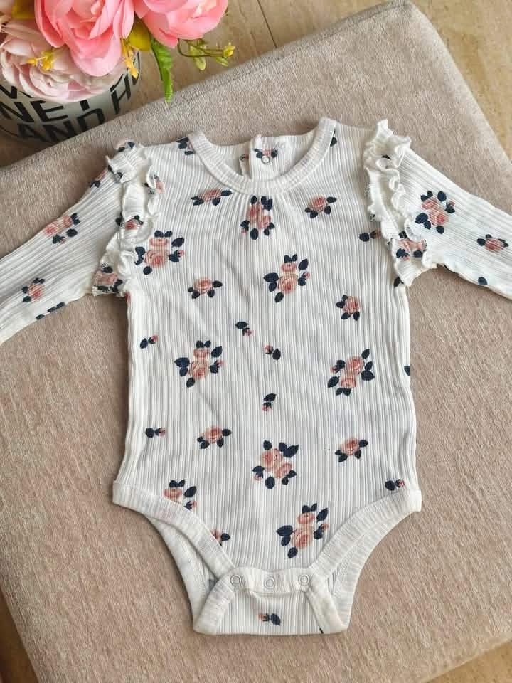 Flower Long Sleeve Onesie