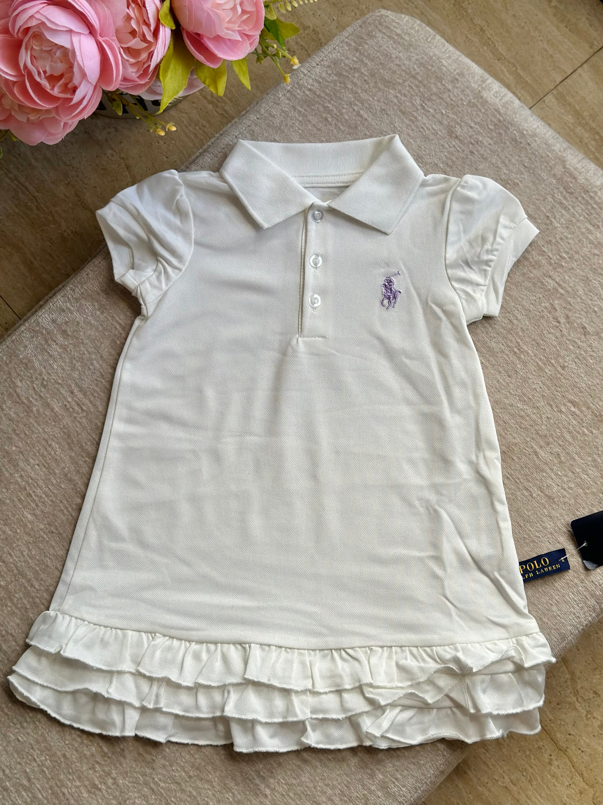 B3 RL Ruffles Dress - Off White