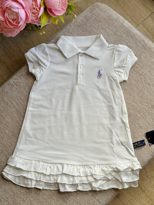 B3 RL Ruffles Dress - Off White