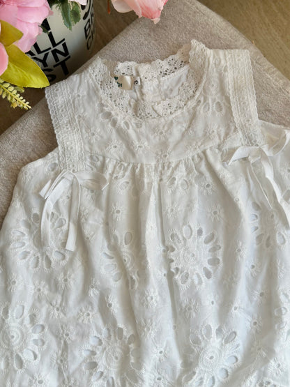 White Eyelet Summer Terno