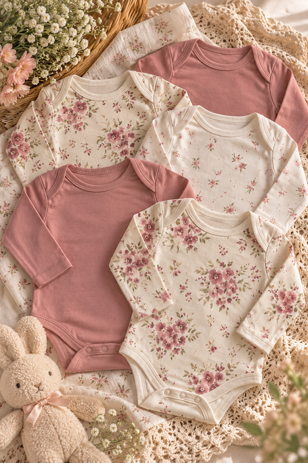 Mamas and Papas 5pc Short Sleeves Onesie