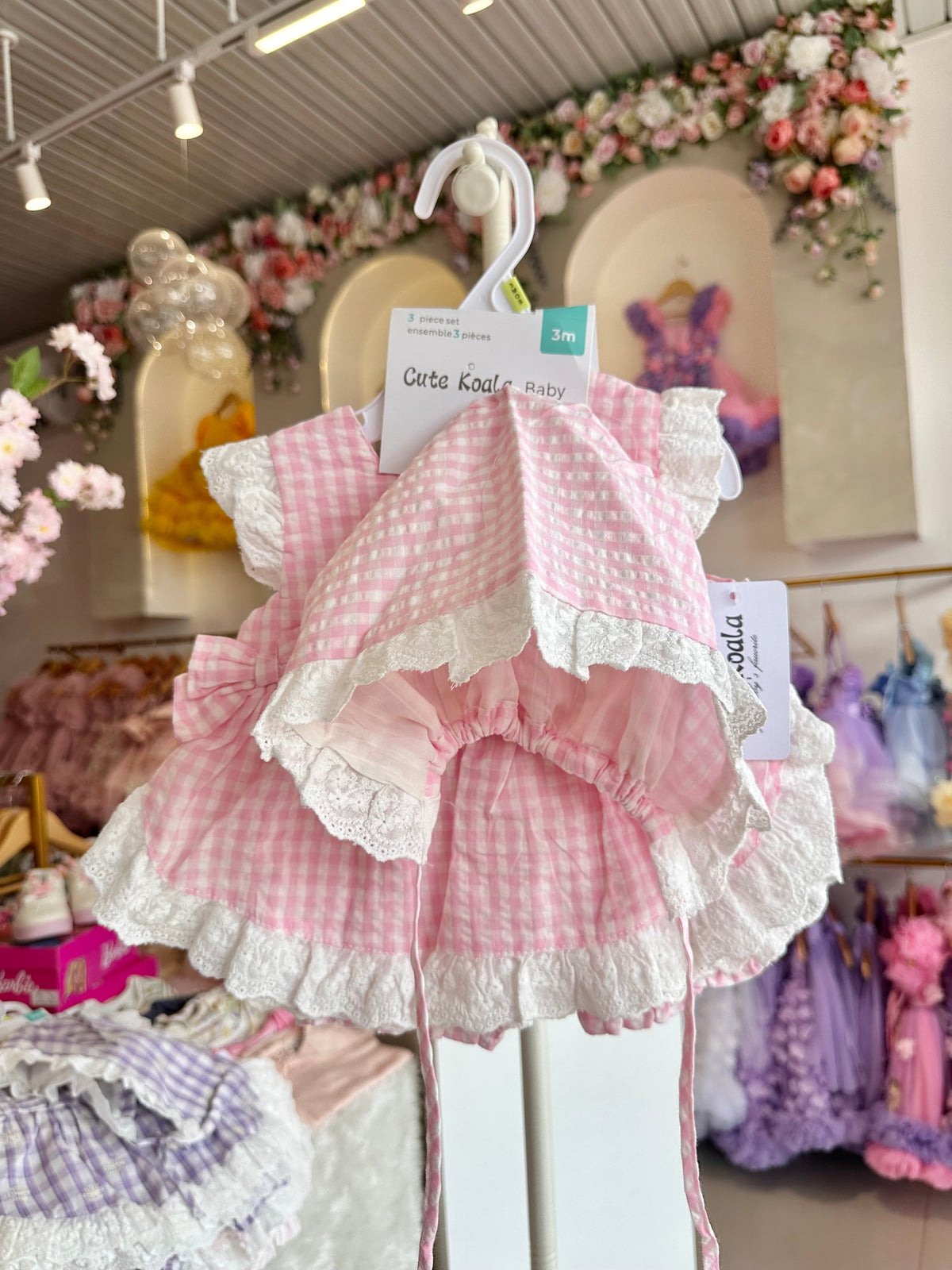 Gingham Summer Set Pink