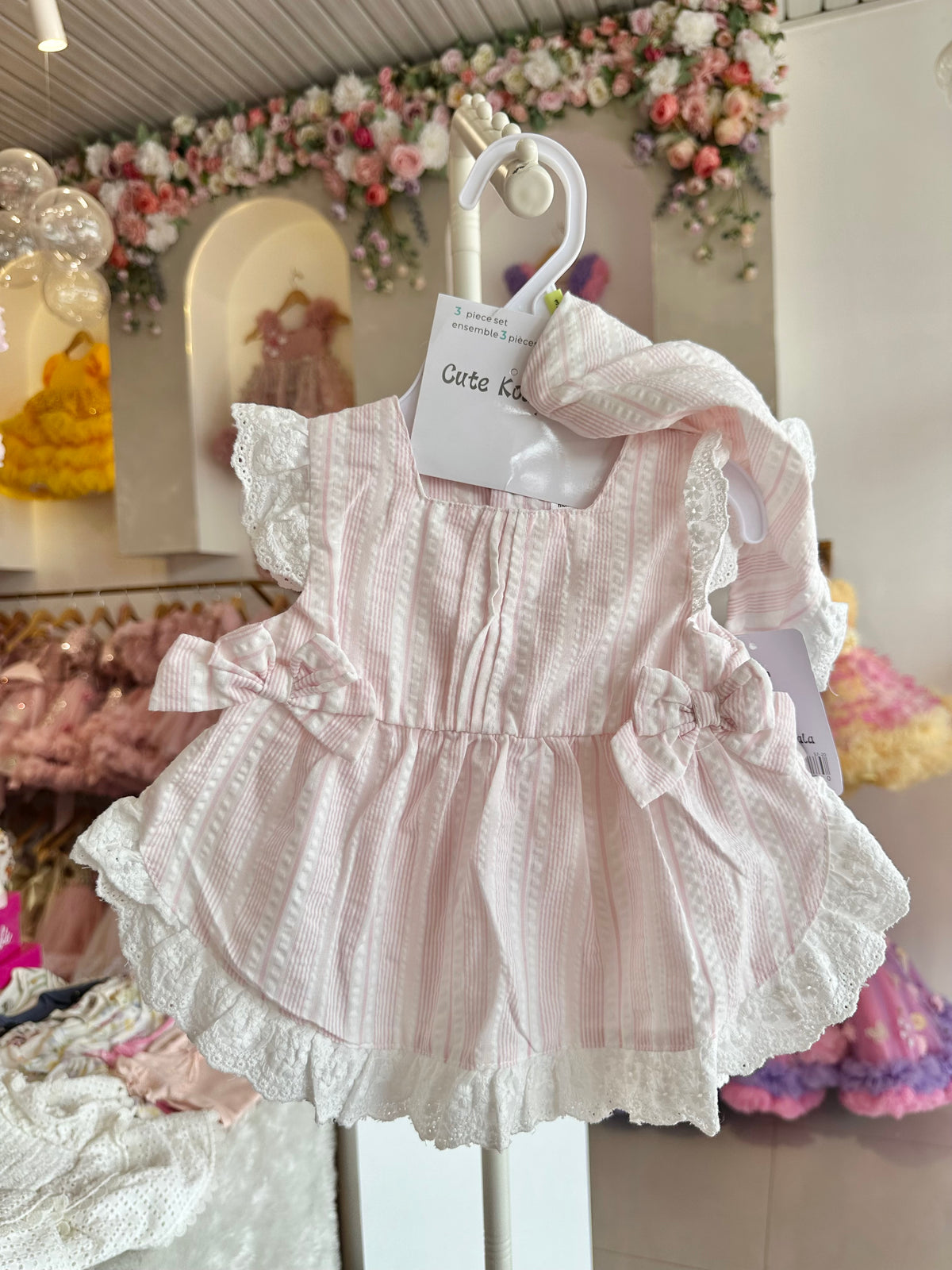 Gingham Summer Set Light Pink