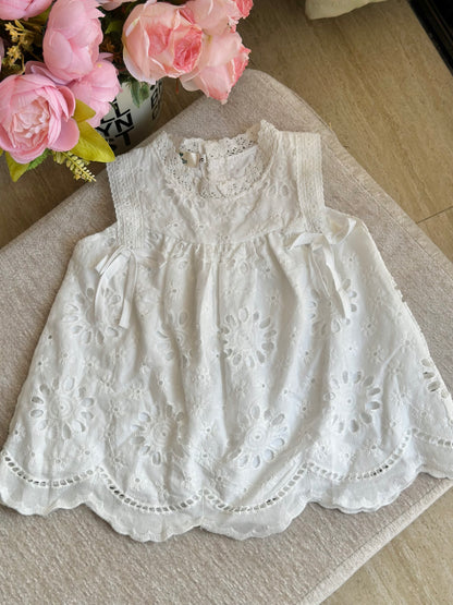 White Eyelet Summer Terno