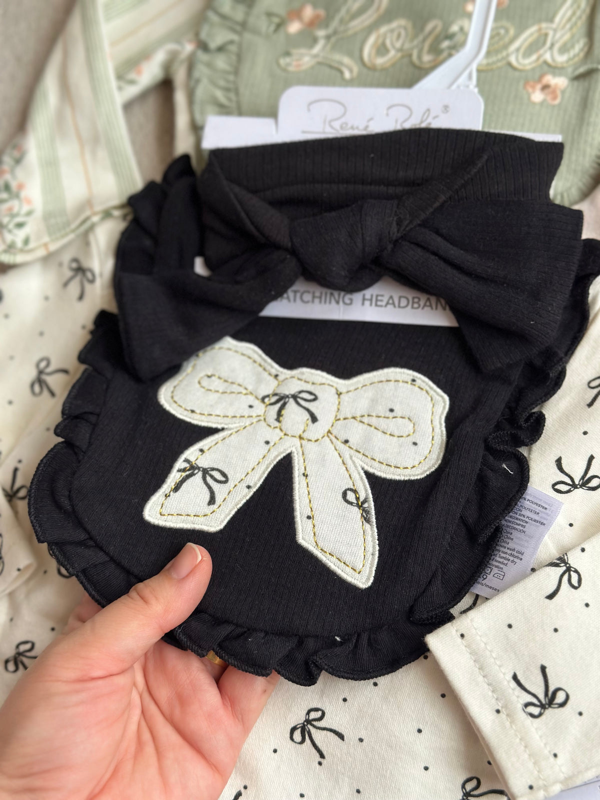 4pcs Onesies Set “Ribbon”