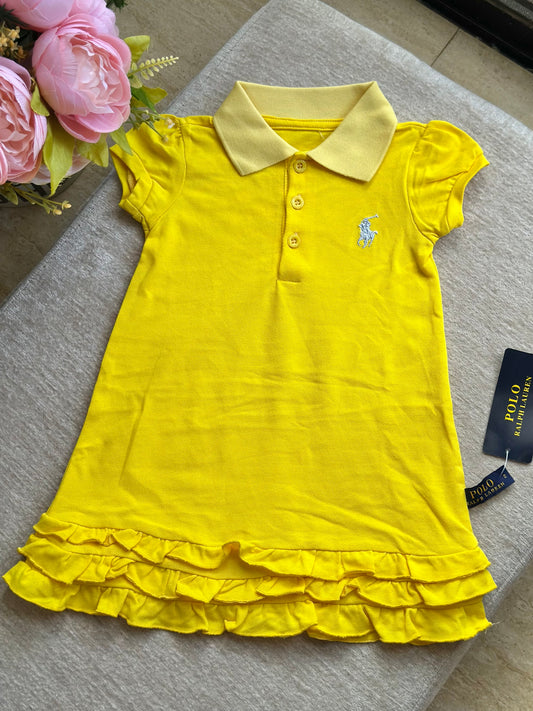 B3 RL Ruffles Dress - Yellow