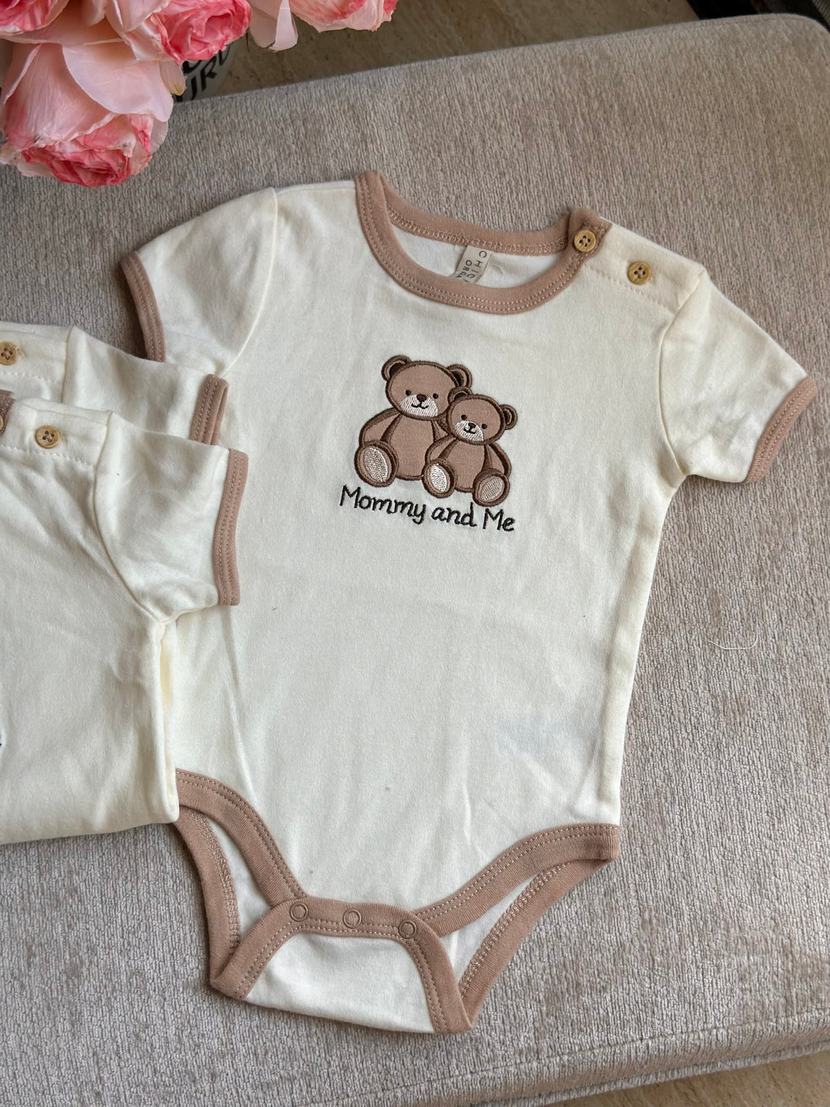 Chickpea Mommy and Me Bear Onesie