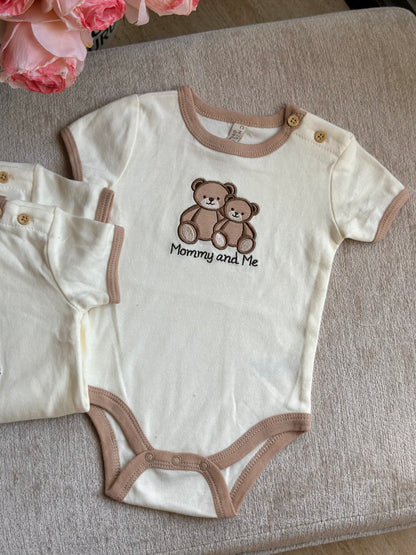 Chickpea Mommy and Me Bear Onesie