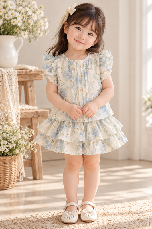 Floral Terno Blue