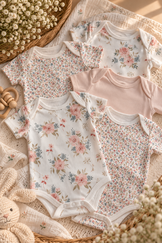 Mamas and Papas 5pc Short Sleeves Onesie