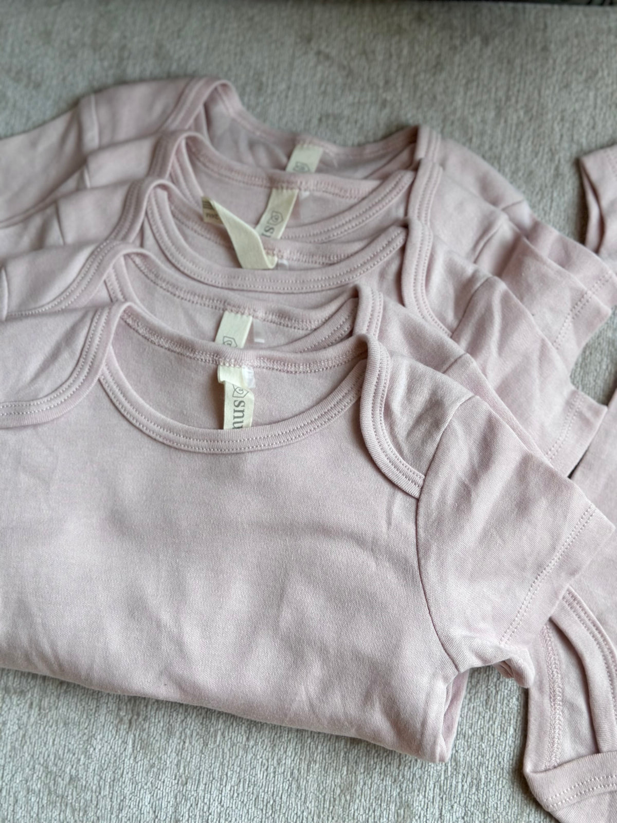 Snug Plain Blush Pink Onesie