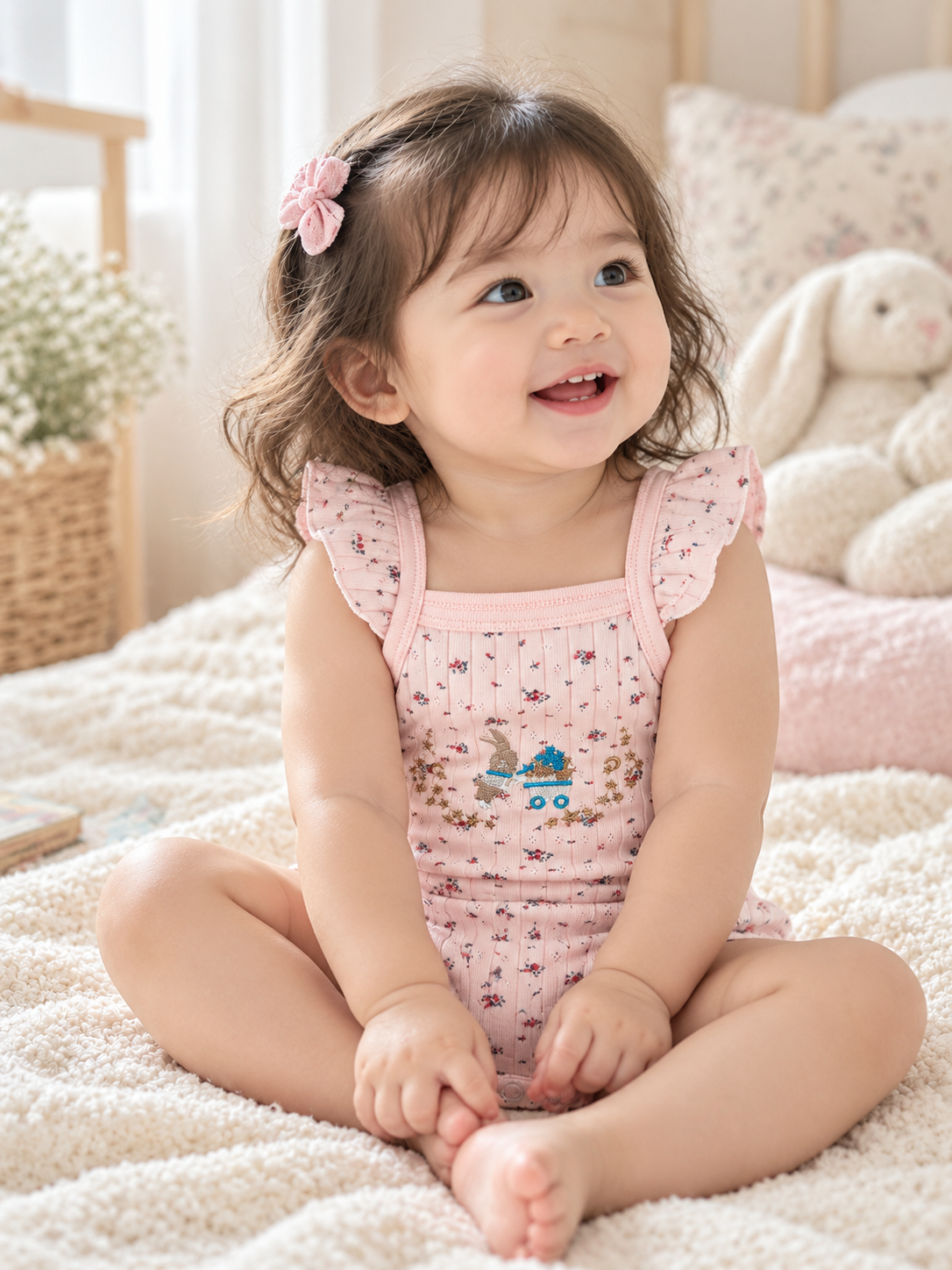 Cottoli Romper "Pink Bunny"