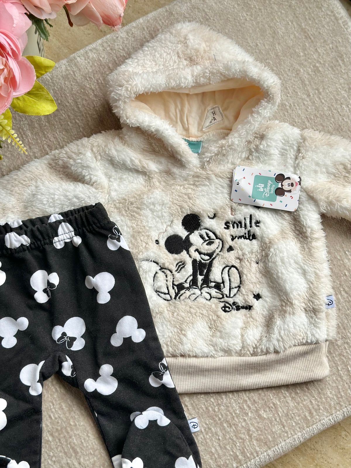 Mickey Fleece Jacket with Footed Pants