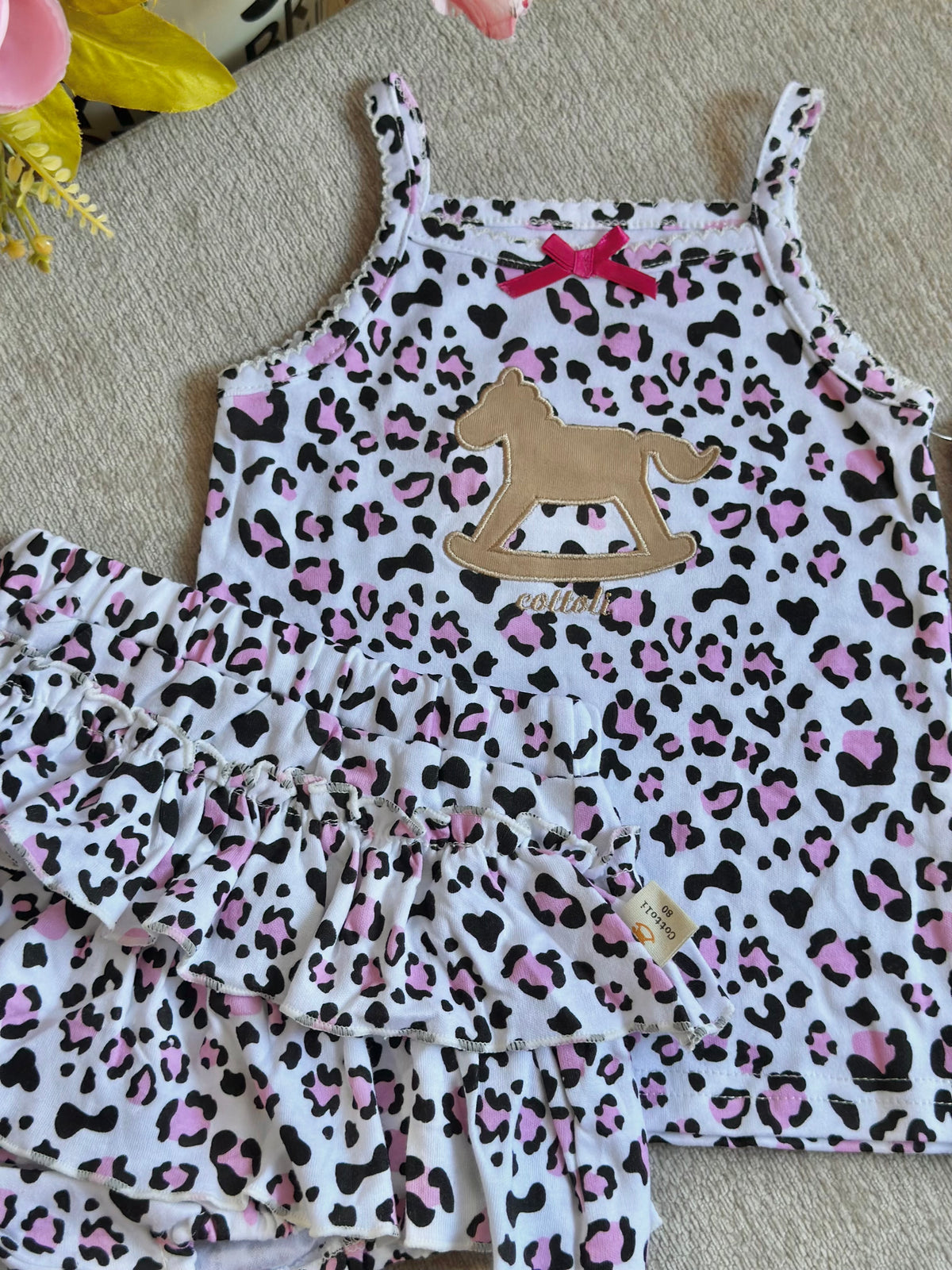 Cottoli 2pc Ruffles Set - Leopard