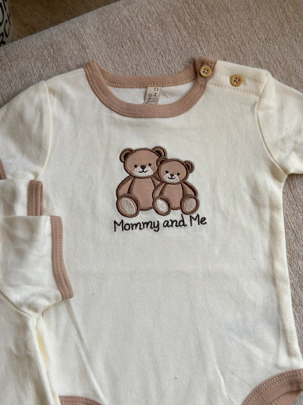 Chickpea Mommy and Me Bear Onesie