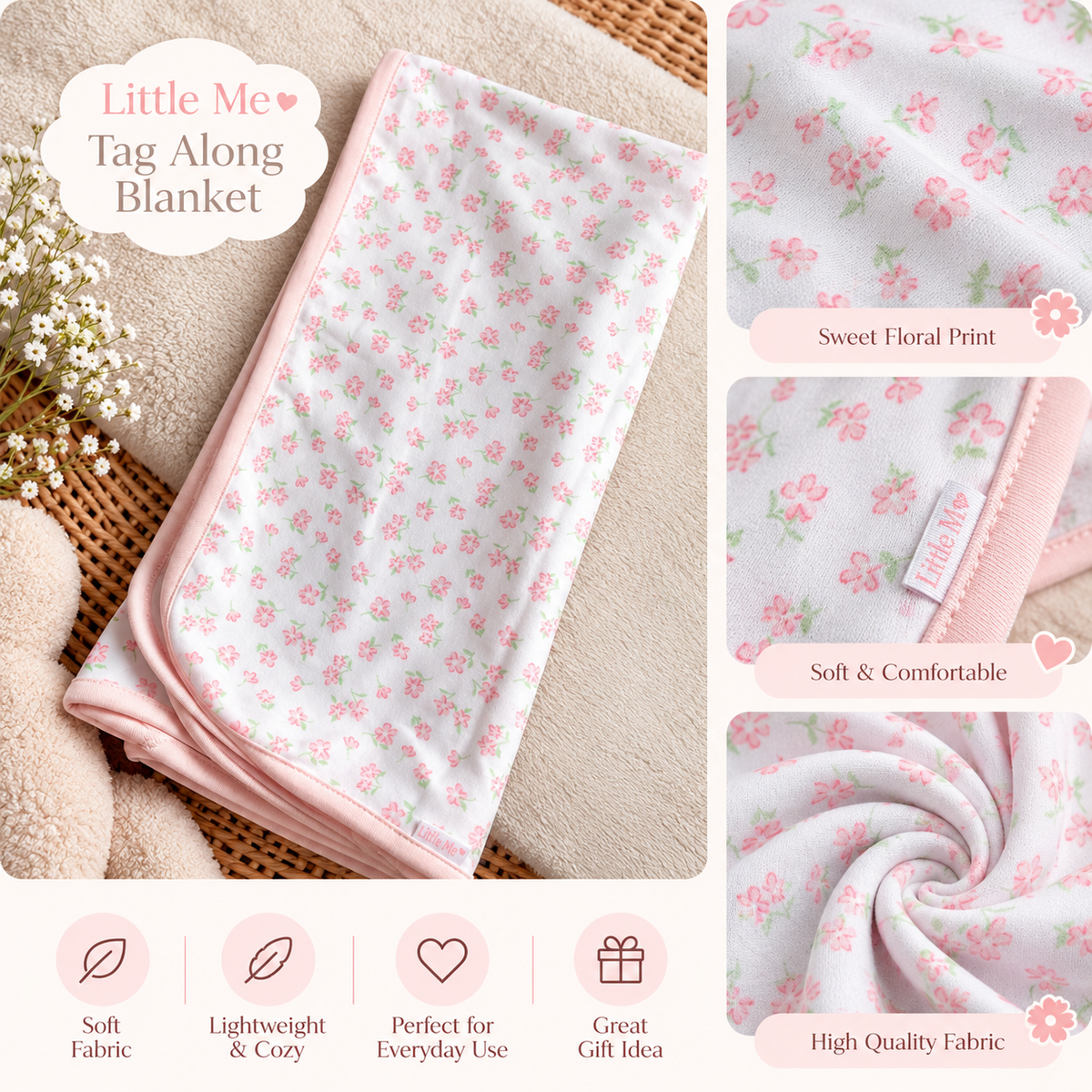 Little Me Blanket - Flowers