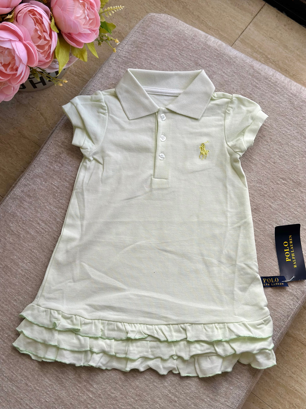 B3 RL Ruffles Dress - Mint Green