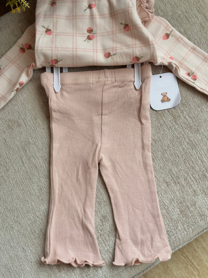 4pcs Onesies Set “Flesh Pink”