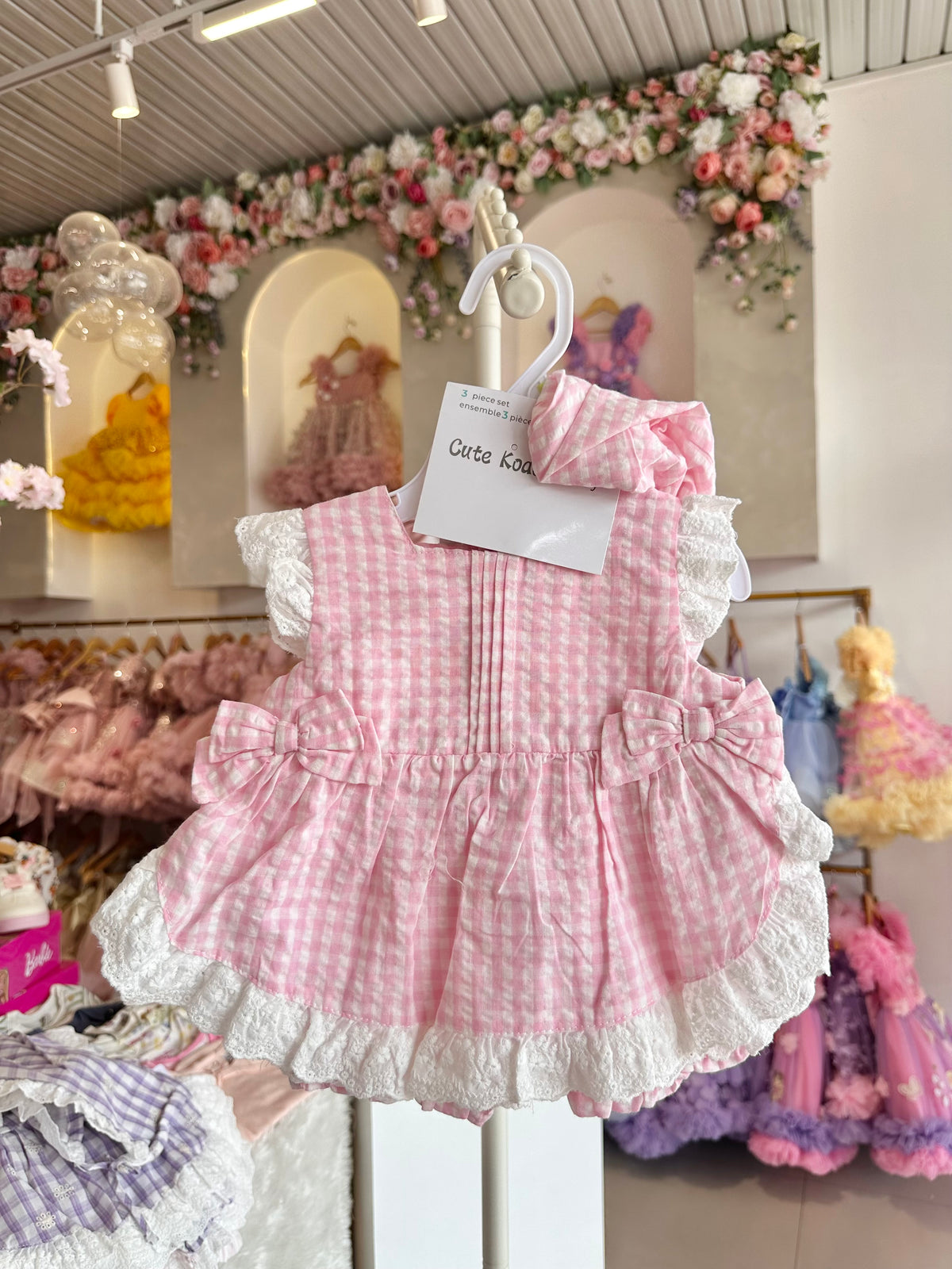 Gingham Summer Set Pink