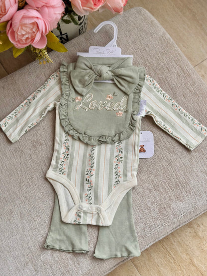 4pc Onesies Set “Loved”