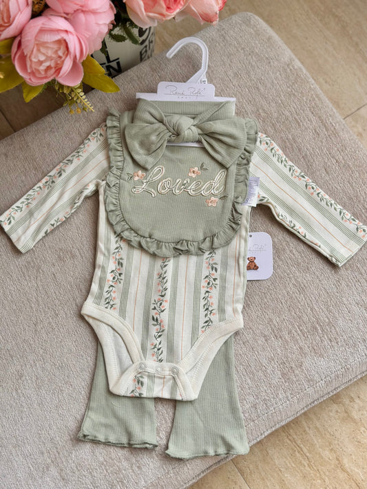 4pc Onesies Set “Loved”