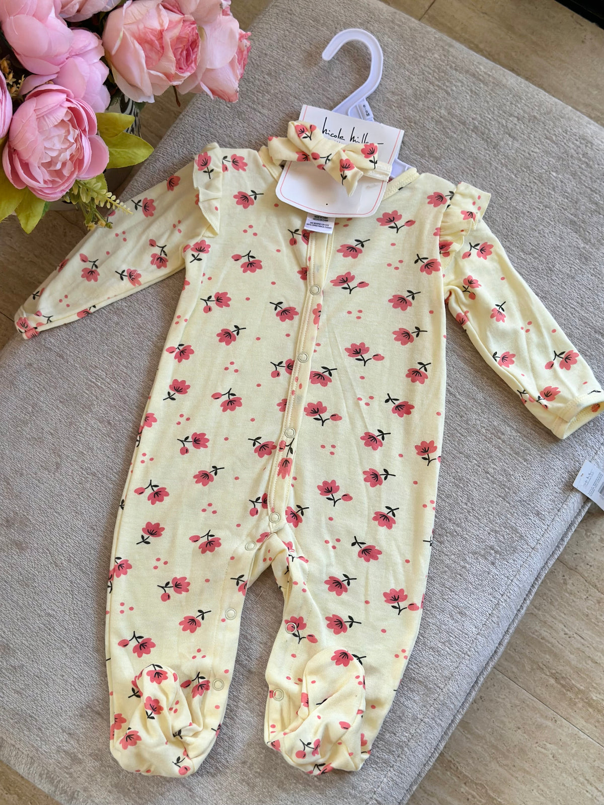 Nicole Miller Frogsuit with Headband “Yellow”