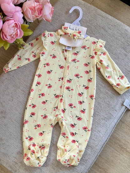 Nicole Miller Frogsuit with Headband “Yellow”