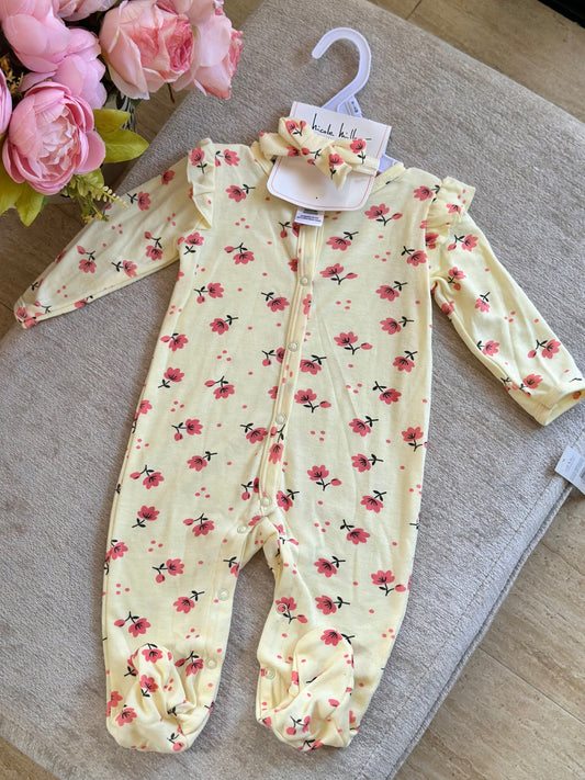 Nicole Miller Frogsuit with Headband “Yellow”