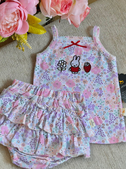 Cottoli 2pc Ruffles Set - Pastel