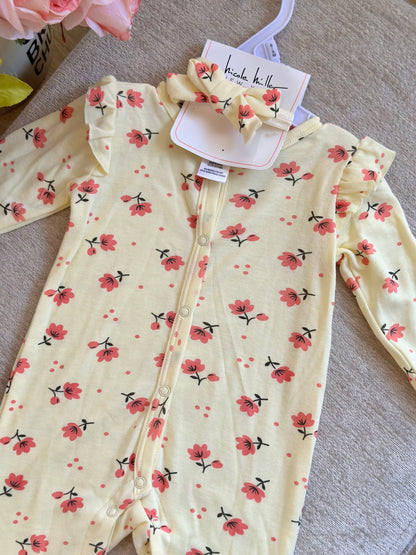 Nicole Miller Frogsuit with Headband “Yellow”