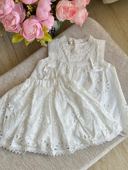 White Eyelet Summer Terno